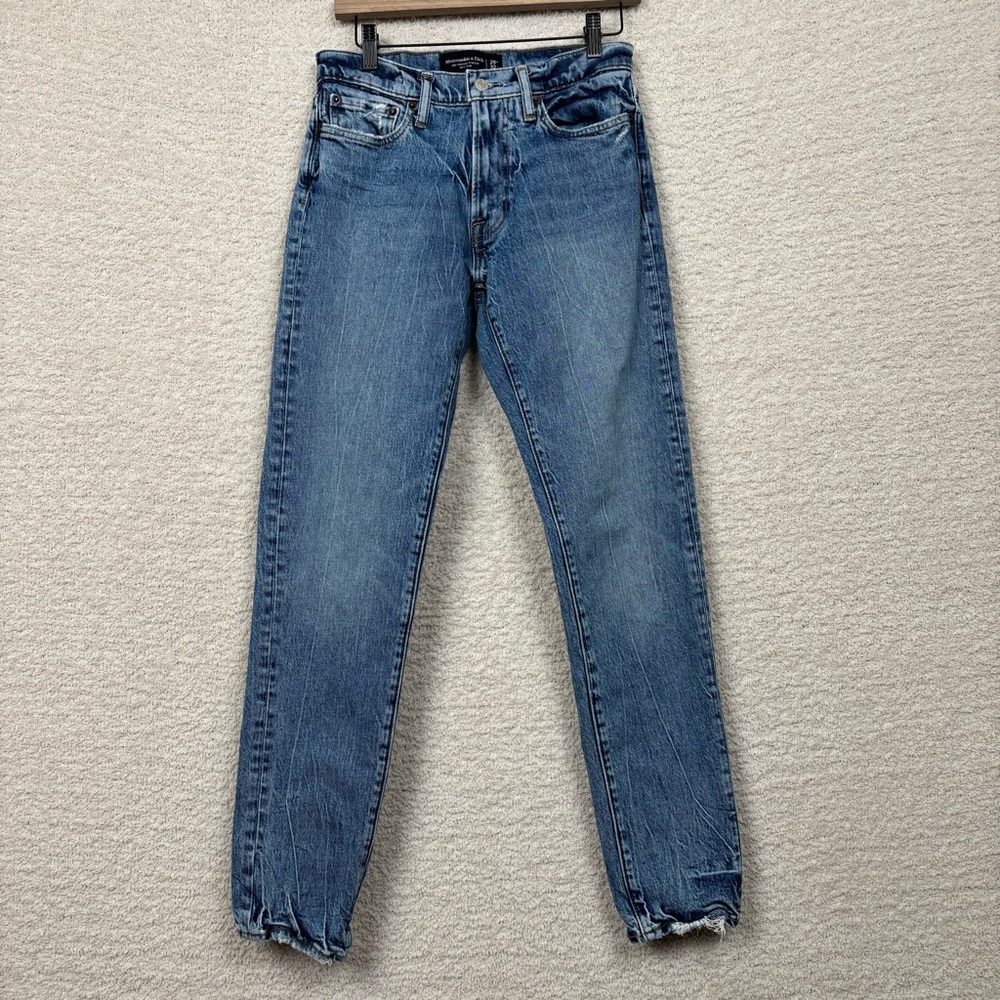 Abercrombie & Fitch Jeans 29 Blue Vintage Stretch 90's Slim Light Wash Mid Rise‎